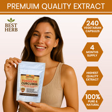 Load image into Gallery viewer, 240 x Capsules Premium 10,000mg Extract Turmeric Curcumin 95% With Black Pepper (BioPerine)
