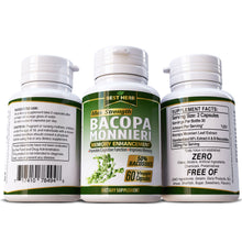 Load image into Gallery viewer, Bacopa Monnieri (Brahmi) Leaf Extract Memory Enhancement Cognitive Function