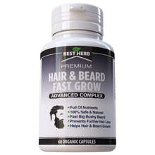 Load image into Gallery viewer, Hair & Beard Growth Formula Manlier Fuller Beard Growth Pills Capsules