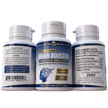 Load image into Gallery viewer, Brain Booster Cognitive Enhancement Nootropic Formula Ginkgo Biloba & Bacopa Monnieri Extract Memory Function Capsules