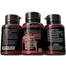 Load image into Gallery viewer, LongJack Max Size Male Enhancement Sexual Stamina Booster Health 100% Natural Herbal Supplement Pills