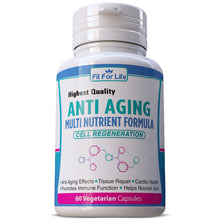 Load image into Gallery viewer, Fit For Life Anti-Aging Herbal Supplement Multi Nutrient, Vitality, Energy, Skin Health & Cognitive Function