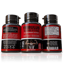 Load image into Gallery viewer, Tribulus Terrestris Strongest Extract 15:1 Saponins 96% Bigger Muscles 100% Natural Herbal Supplement Pills