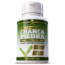 Load image into Gallery viewer, Best Herb Chanca Piedra Kidney Stone Gall Stone Breaker Herbal Remedy Supplement Capsules