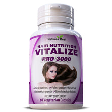 Load image into Gallery viewer, Hair Nutrition Vitalize Pro 3000 Herbal Supplement Capsules