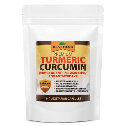 240 x Capsules Premium 10,000mg Extract Turmeric Curcumin 95% With Black Pepper (BioPerine)