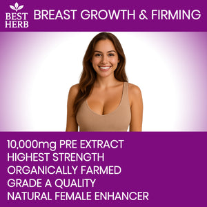240 X Capsules / Pills Breast Growth Pueraria Mirfica Farmed Extract Bust Enlargement Firming