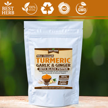 Load image into Gallery viewer, 240 x Capsules Premium Extract Turmeric (Curcumin 95%) with Garlic, Ginger &amp; Black Pepper (BioPerine)