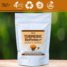 Load image into Gallery viewer, 240 x Capsules Strongest Extract Turmeric (Curcumin 95%) with Garlic, Ginger &amp; Black Pepper (BioPerine)