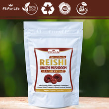 Load image into Gallery viewer, 240 x Reishi Mushroom (Lingzhi, Ganoderma) Immune Support 20:1 Extract Capsules