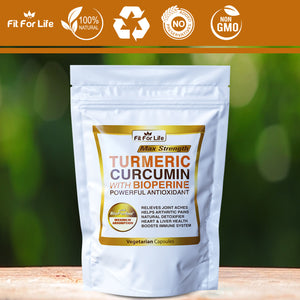 240 x Capsules Turmeric Curcumin 95% With Black Pepper (BioPerine) Strongest 10,000mg Extract