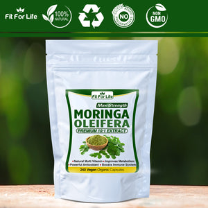 240 x Capsules Organic Moringa Oleifera Leaf Extract Natural Multi-Vitamin Boosts Immune System
