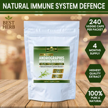 Load image into Gallery viewer, 240 x Pills Andrographis Extract Indian Echinacea Immune Support Treat Flu Cold Influenza Capsules