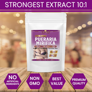 240 X Capsules / Pills Pueraria Mirfica Best Herb Bigger Breasts Growth Farmed Extract Bust Enlargement Butt Firming