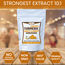 Load image into Gallery viewer, 240 x Capsules Strongest Extract Turmeric (Curcumin 95%) with Garlic, Ginger &amp; Black Pepper (BioPerine)
