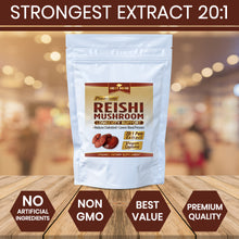 Load image into Gallery viewer, 240 x Reishi Mushroom (Lingzhi, Ganoderma) Longevity Support 20:1 Extract Capsules