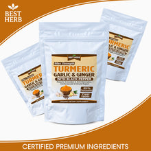 Load image into Gallery viewer, 240 x Capsules Premium Extract Turmeric (Curcumin 95%) with Garlic, Ginger &amp; Black Pepper (BioPerine)