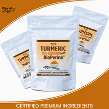 Load image into Gallery viewer, 240 x Capsules Turmeric Curcumin 95% With Black Pepper (BioPerine) Strongest 10,000mg Extract