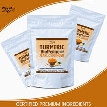 Load image into Gallery viewer, 240 x Capsules Strongest Extract Turmeric (Curcumin 95%) with Garlic, Ginger &amp; Black Pepper (BioPerine)