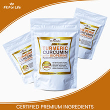 Load image into Gallery viewer, 240 x Capsules Turmeric Curcumin 95% With Black Pepper (BioPerine) Strongest 10,000mg Extract