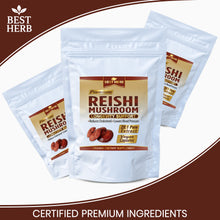 Load image into Gallery viewer, 240 x Reishi Mushroom (Lingzhi, Ganoderma) Longevity Support 20:1 Extract Capsules