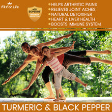Load image into Gallery viewer, 240 x Capsules Turmeric Curcumin 95% With Black Pepper (BioPerine) Strongest 10,000mg Extract
