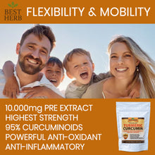 Load image into Gallery viewer, 240 x Capsules Premium 10,000mg Extract Turmeric Curcumin 95% With Black Pepper (BioPerine)