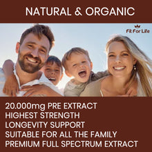 Load image into Gallery viewer, 240 x Reishi Mushroom (Lingzhi, Ganoderma) Immune Support 20:1 Extract Capsules