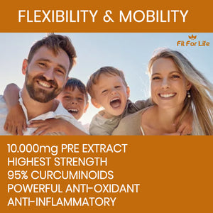 240 x Capsules Strongest Extract Turmeric (Curcumin 95%) with Garlic, Ginger & Black Pepper (BioPerine)