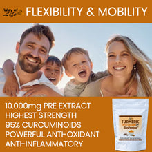 Load image into Gallery viewer, 240 x Capsules Turmeric Curcumin 95% With Black Pepper (BioPerine) Strongest 10,000mg Extract