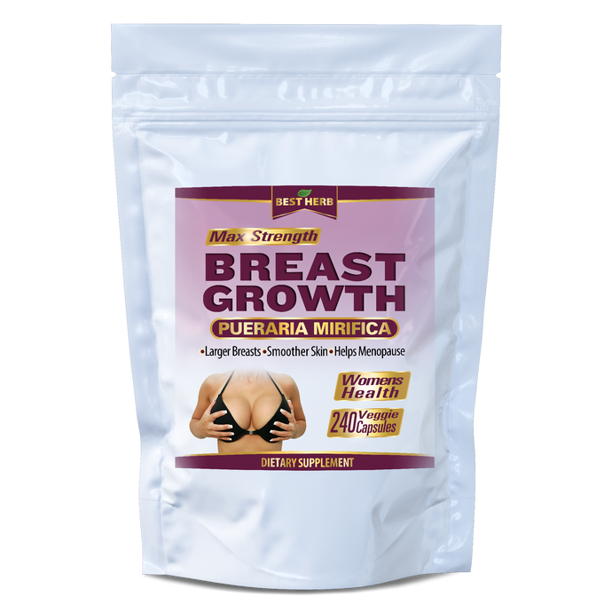 240 X Capsules / Pills Breast Growth Pueraria Mirfica Farmed Extract Bust Enlargement Firming