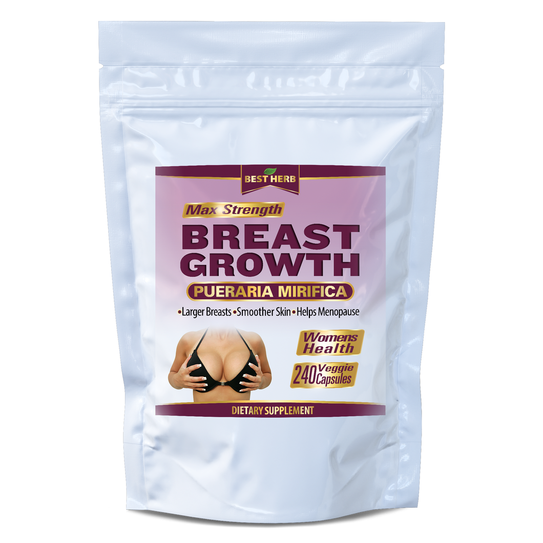 240 X Capsules / Pills Breast Growth Pueraria Mirfica Farmed Extract Bust Enlargement Firming