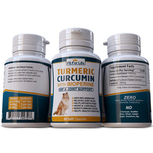Load image into Gallery viewer, Turmeric Curcumin Capsules Digestive Aid Supplement For Dogs / Pets Hip Stiff Joint Support Tumeric