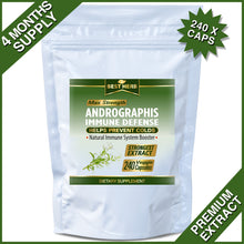 Load image into Gallery viewer, 240 x Pills Andrographis Extract Indian Echinacea Immune Support Treat Flu Cold Influenza Capsules