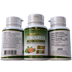 Fenugreek Seed Purest Extract Capsules Libido Sexual Natural Health Herbal Supplement Pills