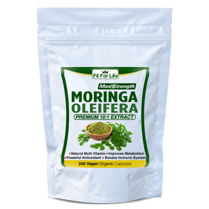 240 x Capsules Organic Moringa Oleifera Leaf Extract Natural Multi-Vitamin Boosts Immune System
