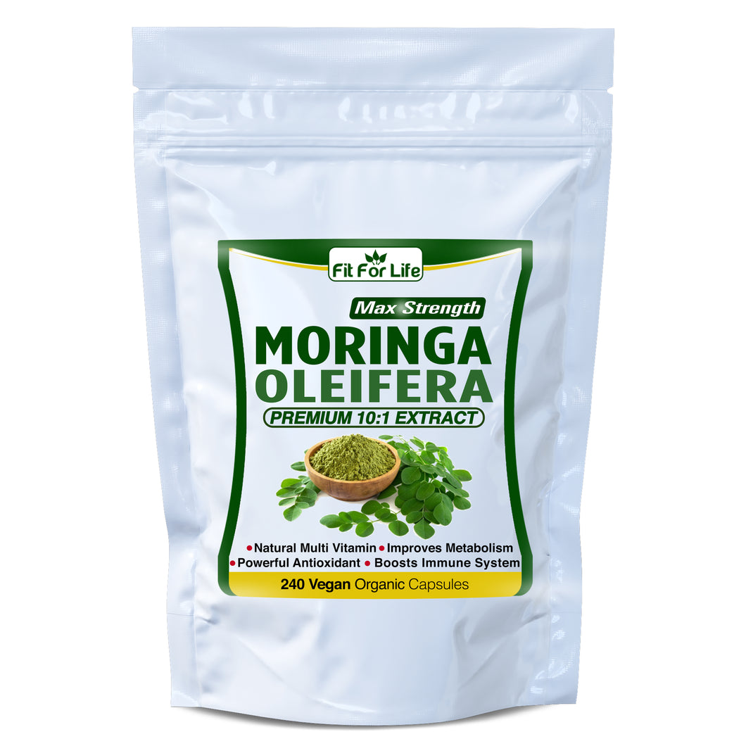 240 x Capsules Organic Moringa Oleifera Leaf Extract Natural Multi-Vitamin Boosts Immune System