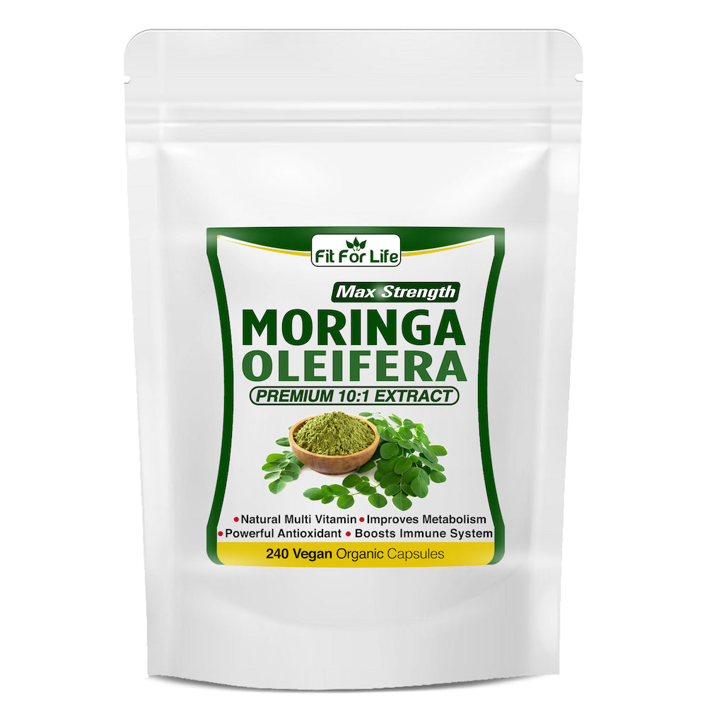 240 x Capsules Organic Moringa Oleifera Leaf Extract Natural Multi-Vitamin Boosts Immune System