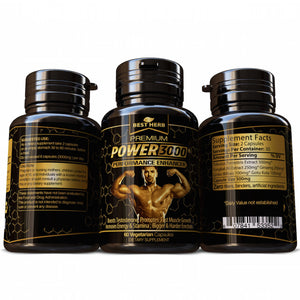 Power 3000 Performance Enhancer Fast Muscle Growth 100% Natural Herbal Supplement Booster Pills