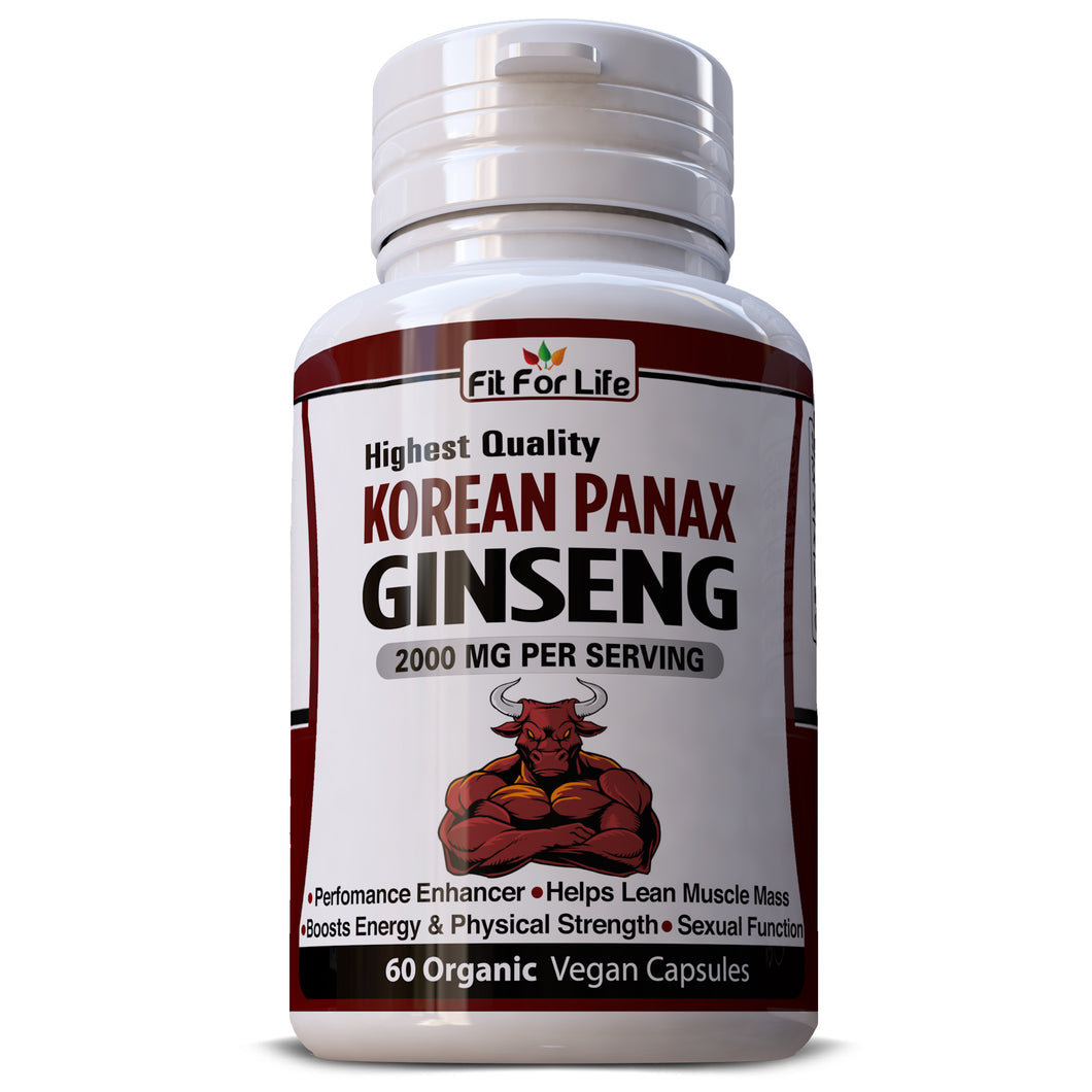 KOREAN RED PANAX GINSENG HIGH STRENGTH GINSENOSIDES EXTRACT FIT FOR LIFE'S PREMIUM SUPPLEMENT