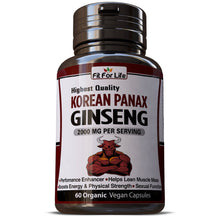 Load image into Gallery viewer, KOREAN RED PANAX GINSENG HIGH STRENGTH GINSENOSIDES EXTRACT FIT FOR LIFE&#39;S PREMIUM SUPPLEMENT