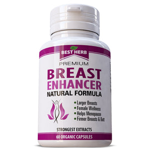 Breast Growth PLUS Pueraria Mirfica Fenugreek & Dong Quai Extracts Bust Enlargement Firming Pills