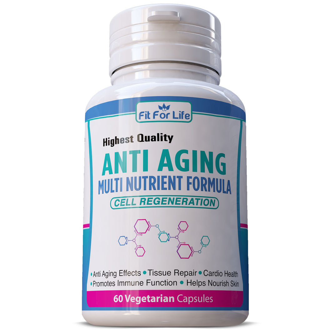 Fit For Life Anti-Aging Herbal Supplement Multi Nutrient, Vitality, Energy, Skin Health & Cognitive Function