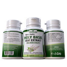 Load image into Gallery viewer, Natural Holy Basil Supplement: Supports Stress Relief, Mental Clarity, and Immune Health