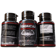 Load image into Gallery viewer, Tongkat Ali Grade &#39;A&#39; 200:1 Pure Root Extract 100% Natural Herbal Supplement Muscle Mass Builder Pills