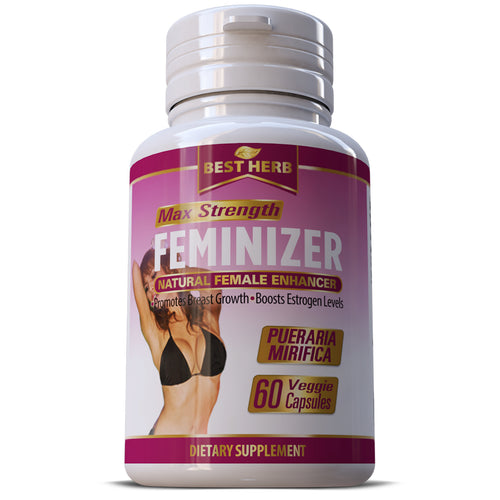 Feminizer Pueraria Mirifica Premium 100% Natural Herbal Supplement LGBT Pills Breast Grow