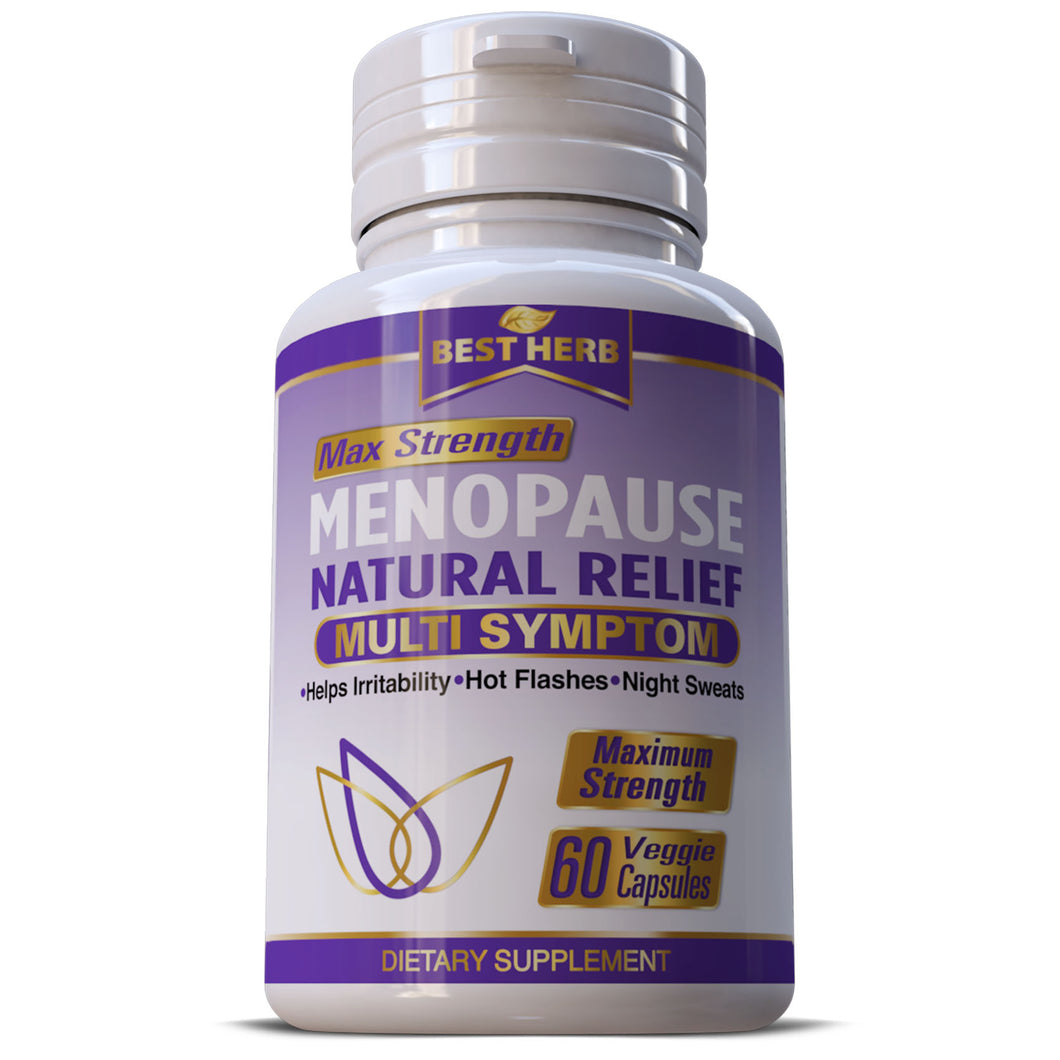 Menopause Relief Supplement Pills Balance Hot Flashes Support Capsules 100% Natural Herbal Supplement