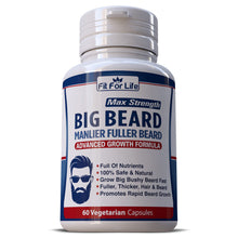 Load image into Gallery viewer, Big Beard Manlier Fuller Beard Growth Pills Capsules