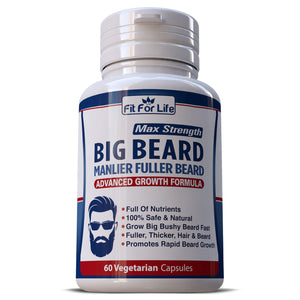Big Beard Manlier Fuller Beard Growth Pills Capsules