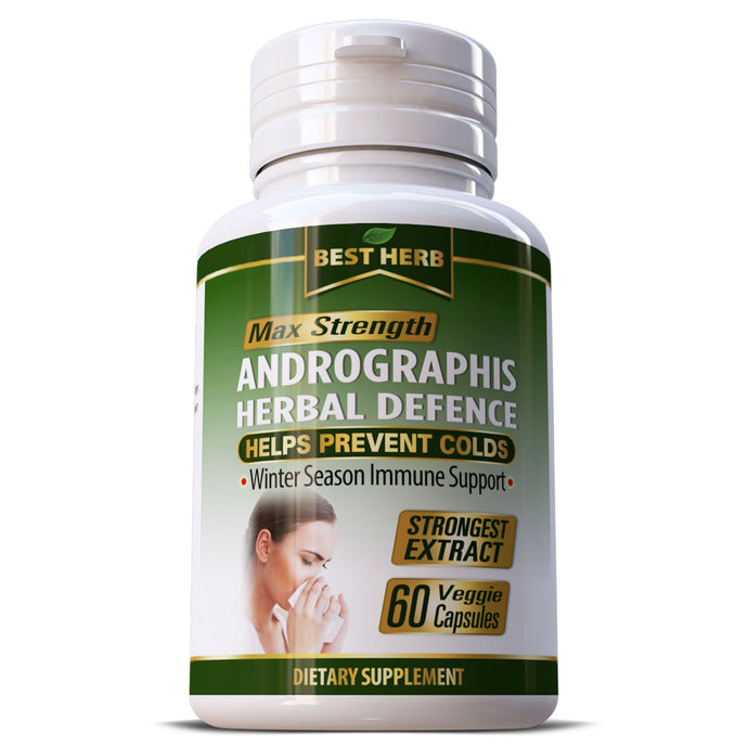 Andrographis Indian Echinacea Immune Support Treat Flu Cold Influenza Capsules